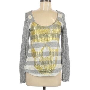 THE Classic Striped Skull T-shirt Size Medium